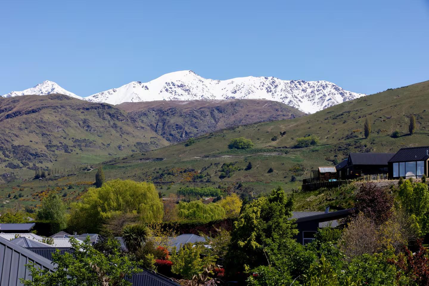 Mountain views from the property